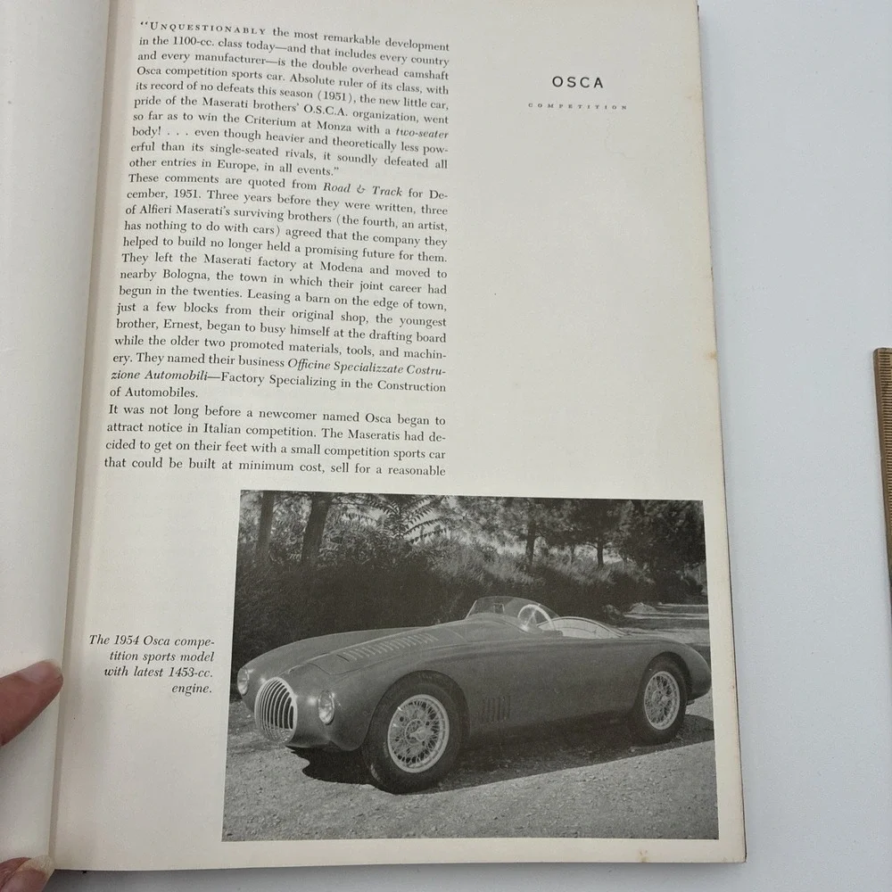 Sports Cars in Action John R Bond 1954 Hardcover 1st Ed Vintage Automotive Book